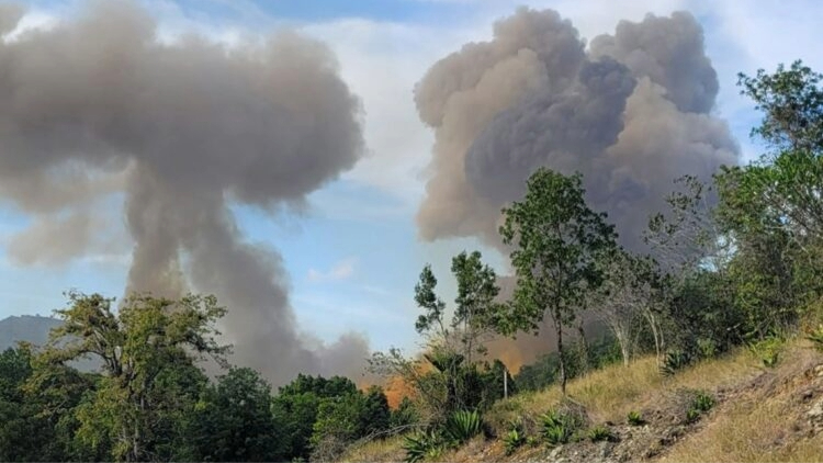 Explosión en el almacén de armas y municiones de Holguín.