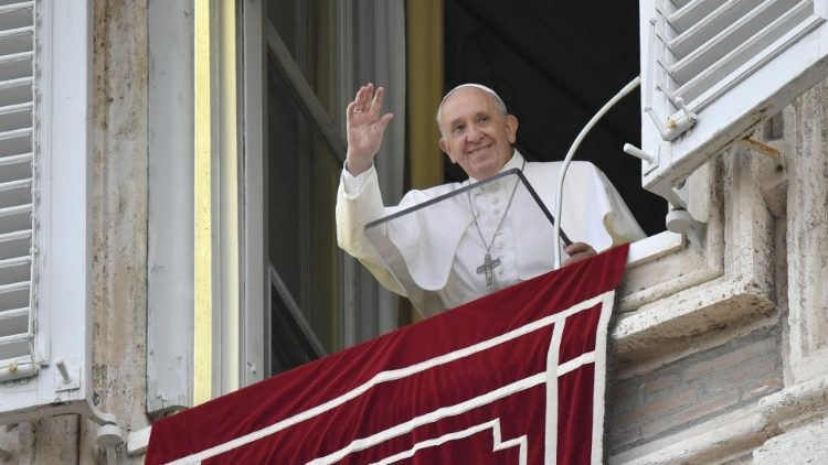 El papa Francisco durante el Ángelus.