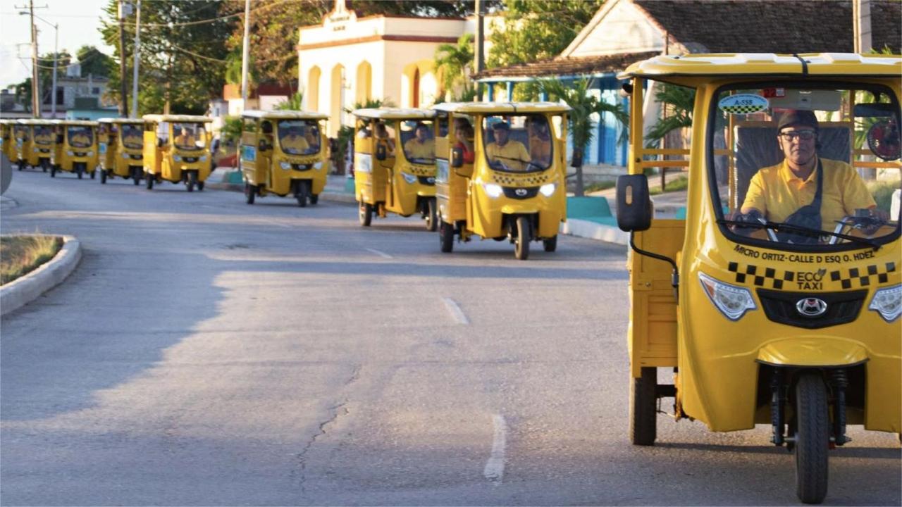 Motos eléctricas para el Transporte público en Cuba.