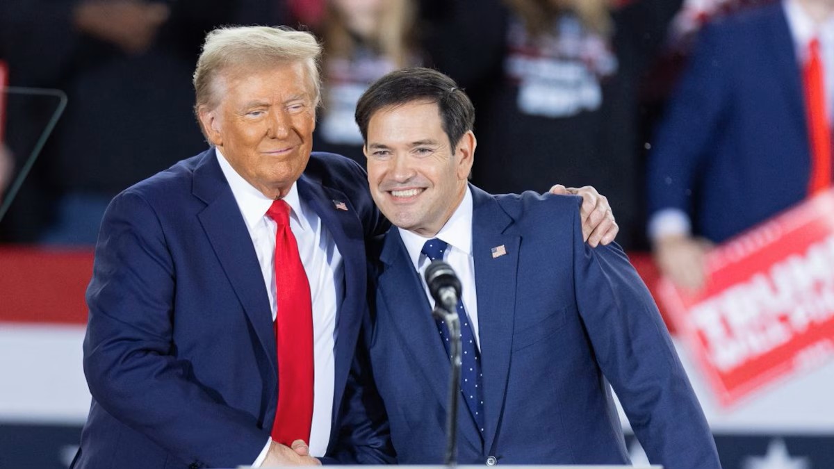 Donald Trump y Marco Rubio en una imagen durante la campaña electoral.