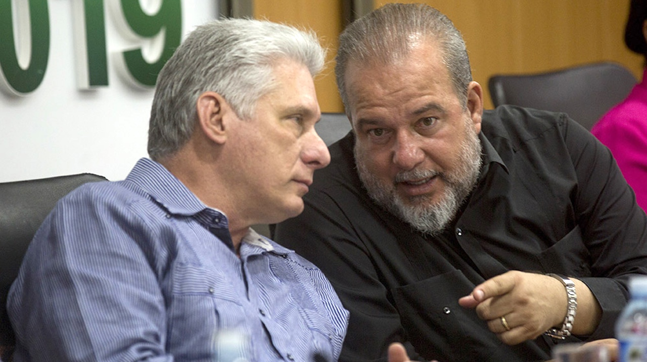 Miguel Díaz-Canel y Manuel Marrero.