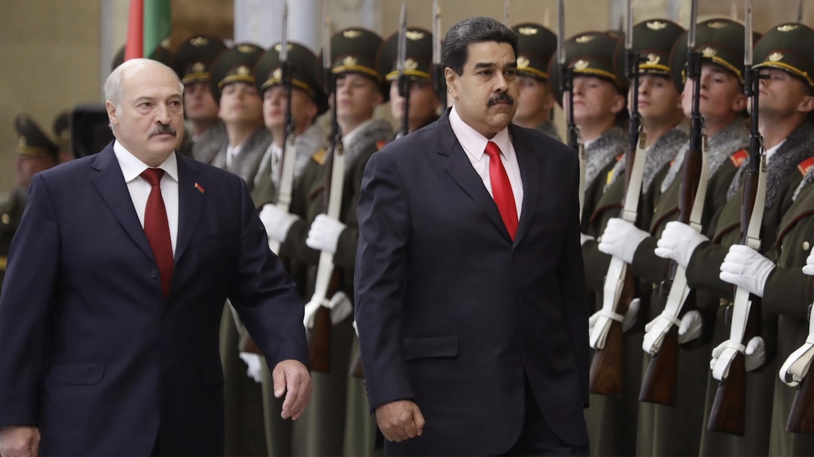 Maduro visita a Lukashenko, 2017.