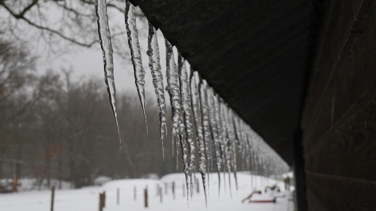 Carámbanos de hielo.