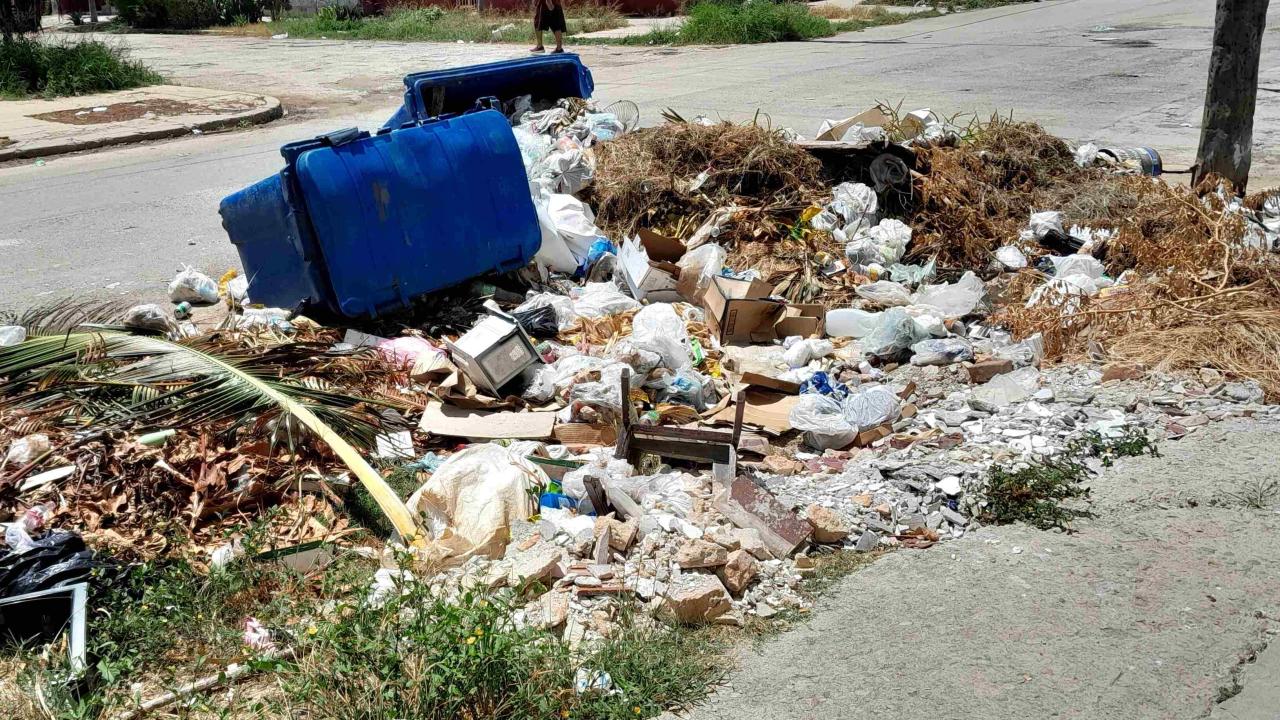 Un basurero en La Habana.