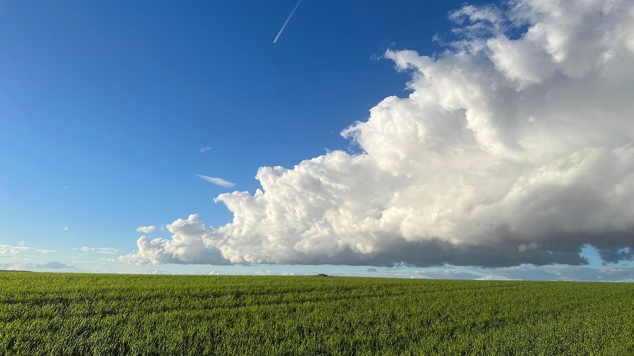 Nube y llanura.