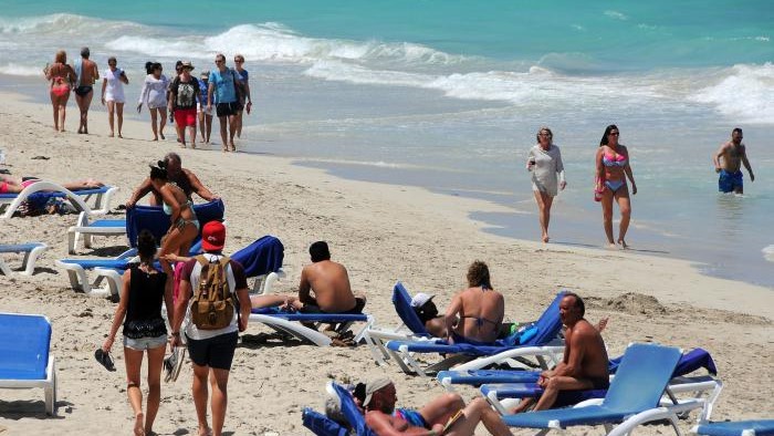 Turistas en Varadero.