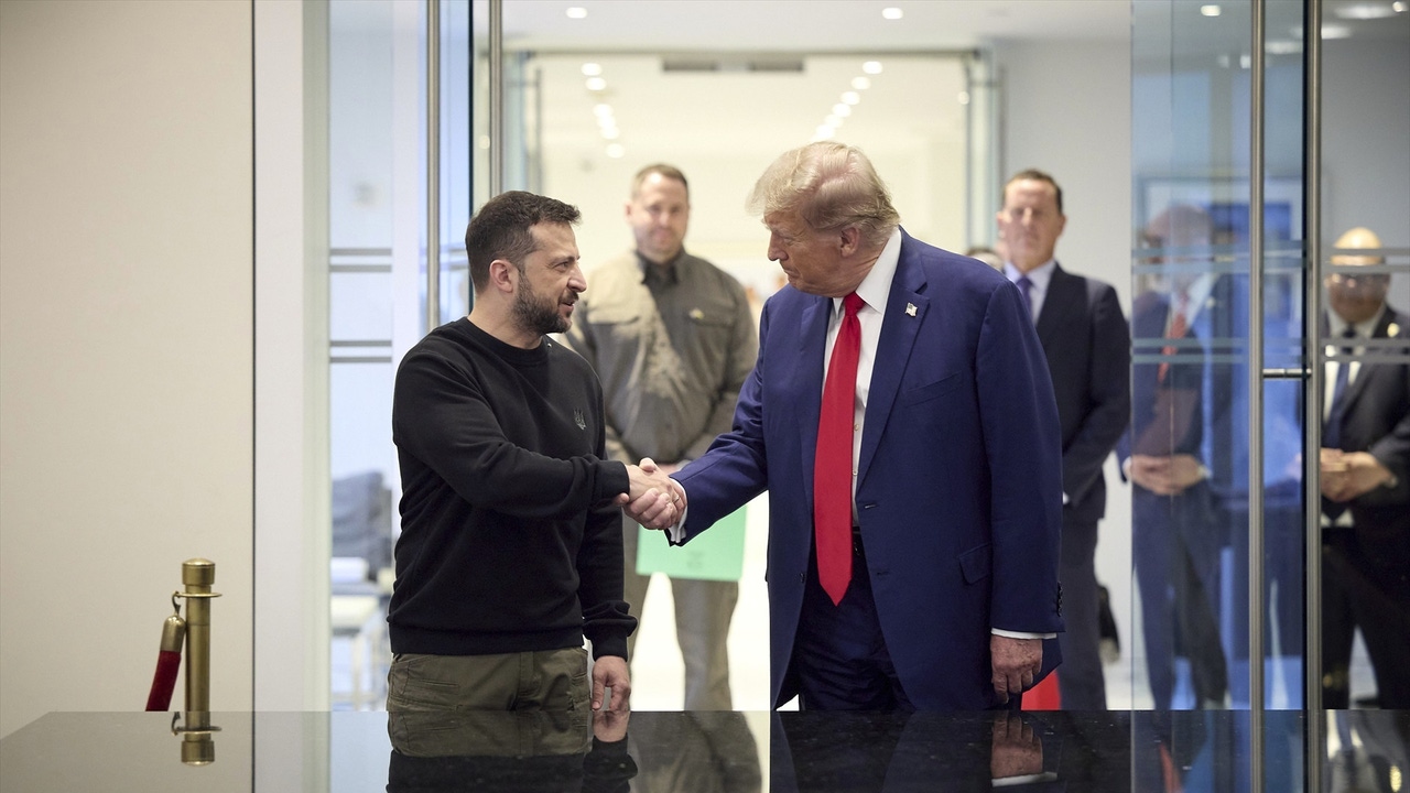 Volodimir Zelenski y Donald Trump durante un encuentro en 2024.