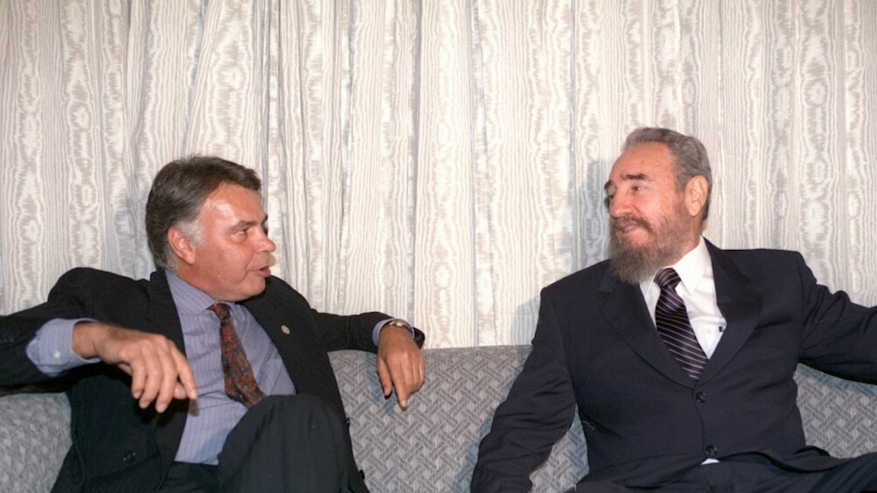 Felipe González y Fidel Castro en Bariloche, Argentina, en 1995. 