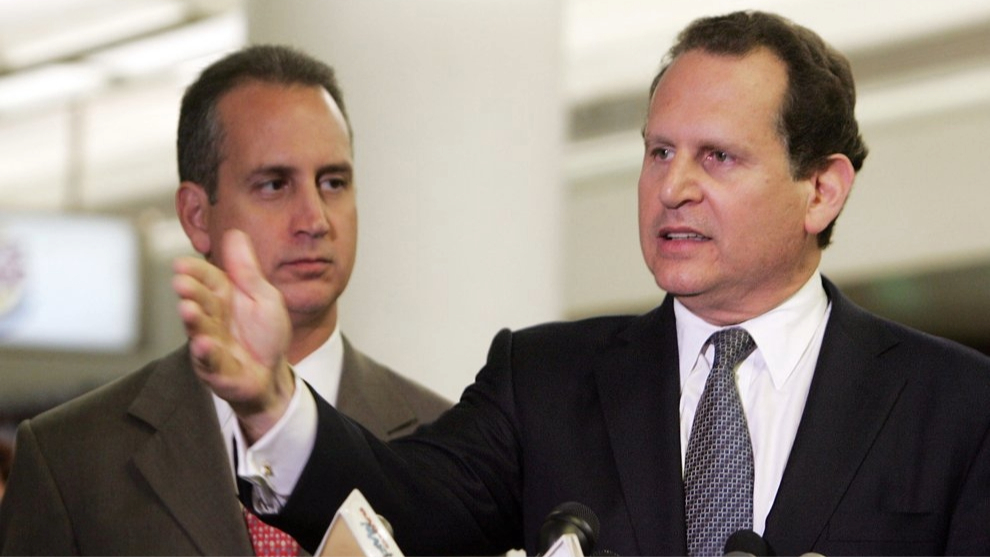 Lincoln Díaz-Balart (d) y su hermano Mario Díaz-Balart.