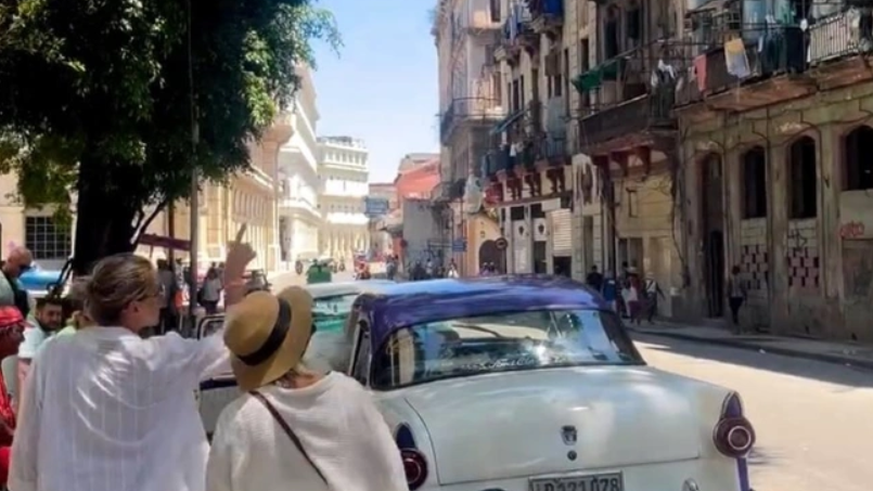 Turistas rusos en Cuba.