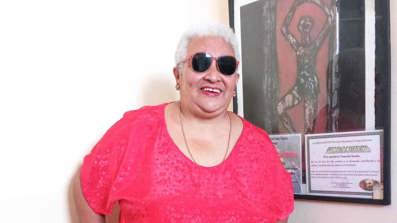 La repentista cubana Tomasita Quiala.