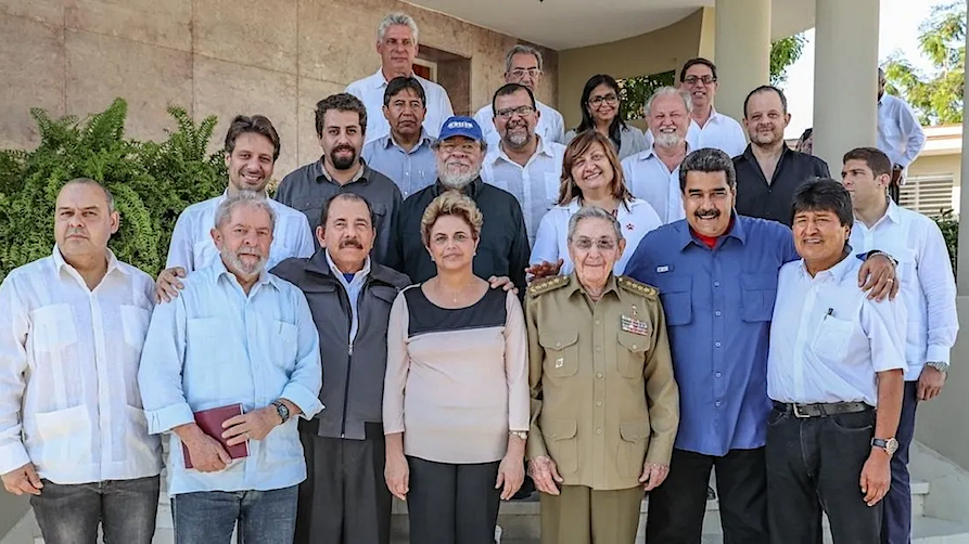 Reunión del Foro de Sao Paulo en Santiago de Cuba, 2016.