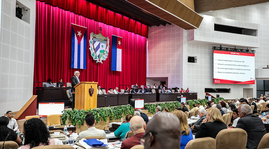 Sesión de la Asamblea Nacional del Poder Popular.