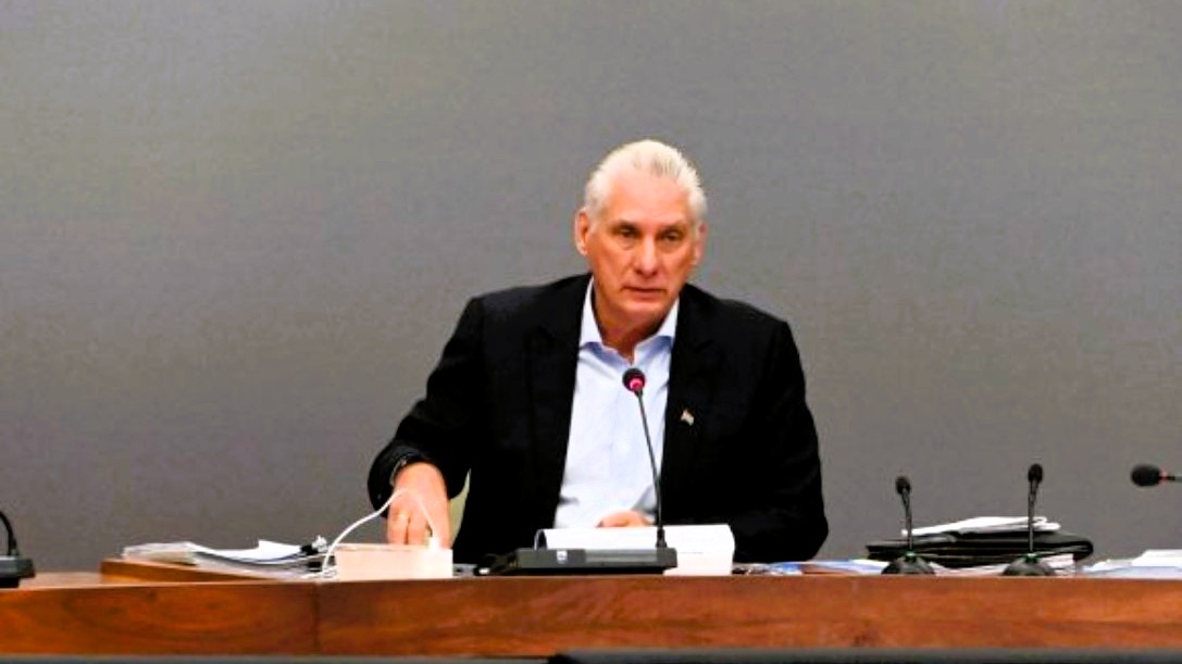 Miguel Díaz-Canel en el Consejo de Ministros. 