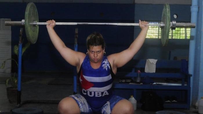 La pesista cubana Marifélix Sarría.