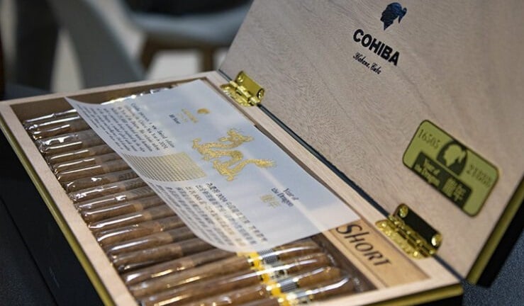 Una caja de habanos.