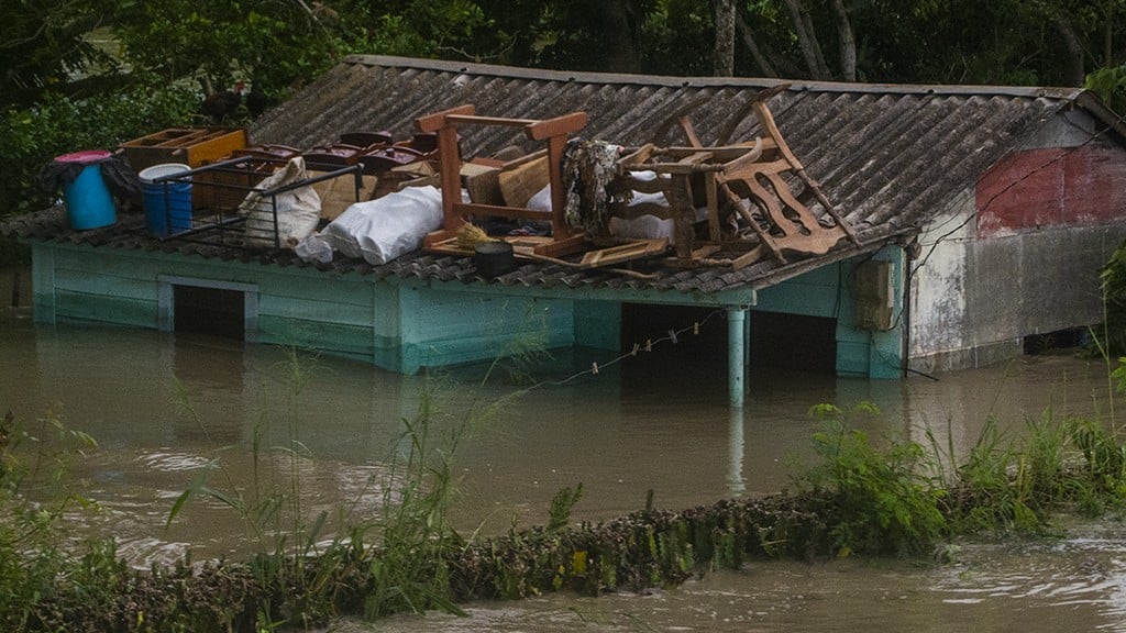 Inundaciones en la cuenca del río Cauto.