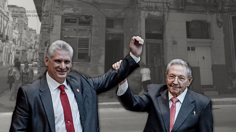 Miguel Díaz-Canel y Raúl Castro.