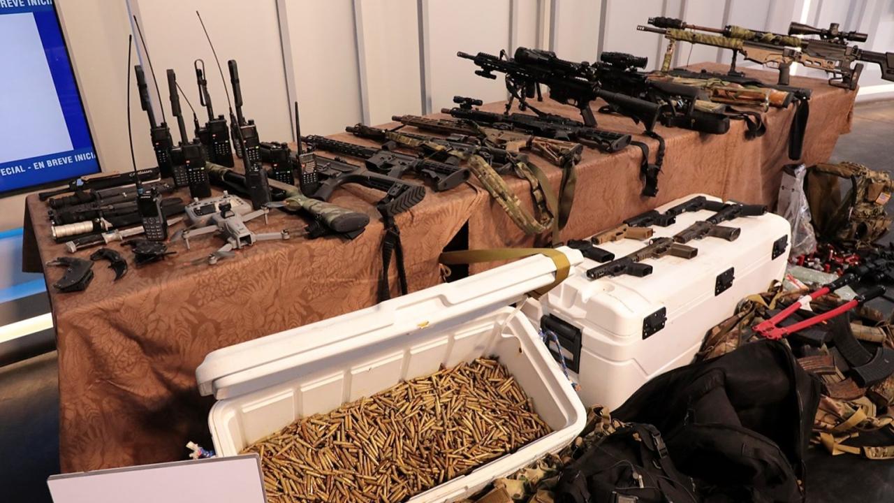 Armamento ocupado por las autoridades cubanas.