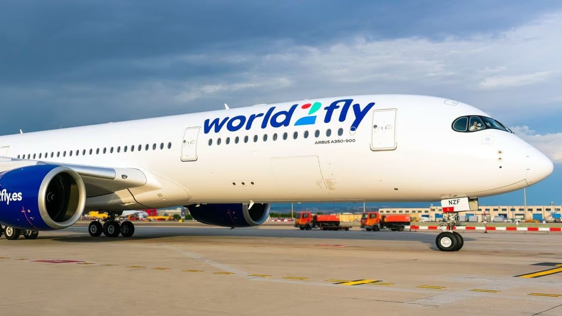 Avión de World2Fly.