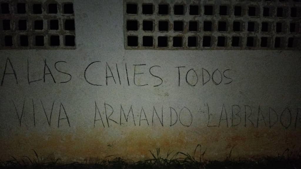 Cartel antigubernamental en Cuba.