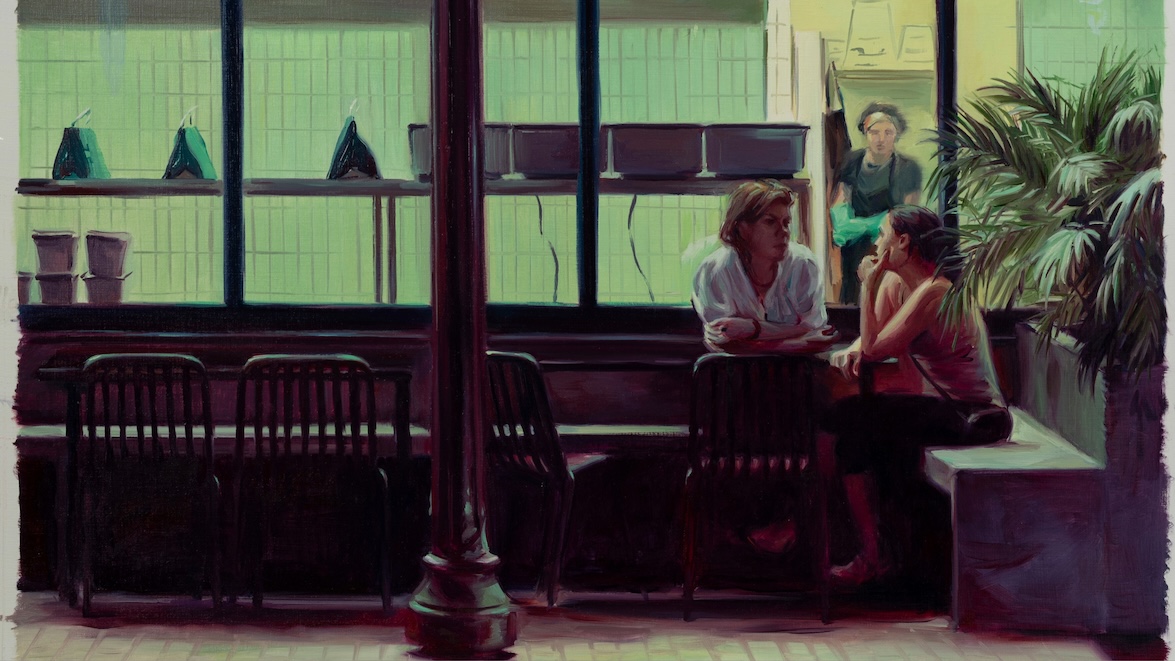 'The Photographer, the Painter and the Writer', óleo en papel, 2025.