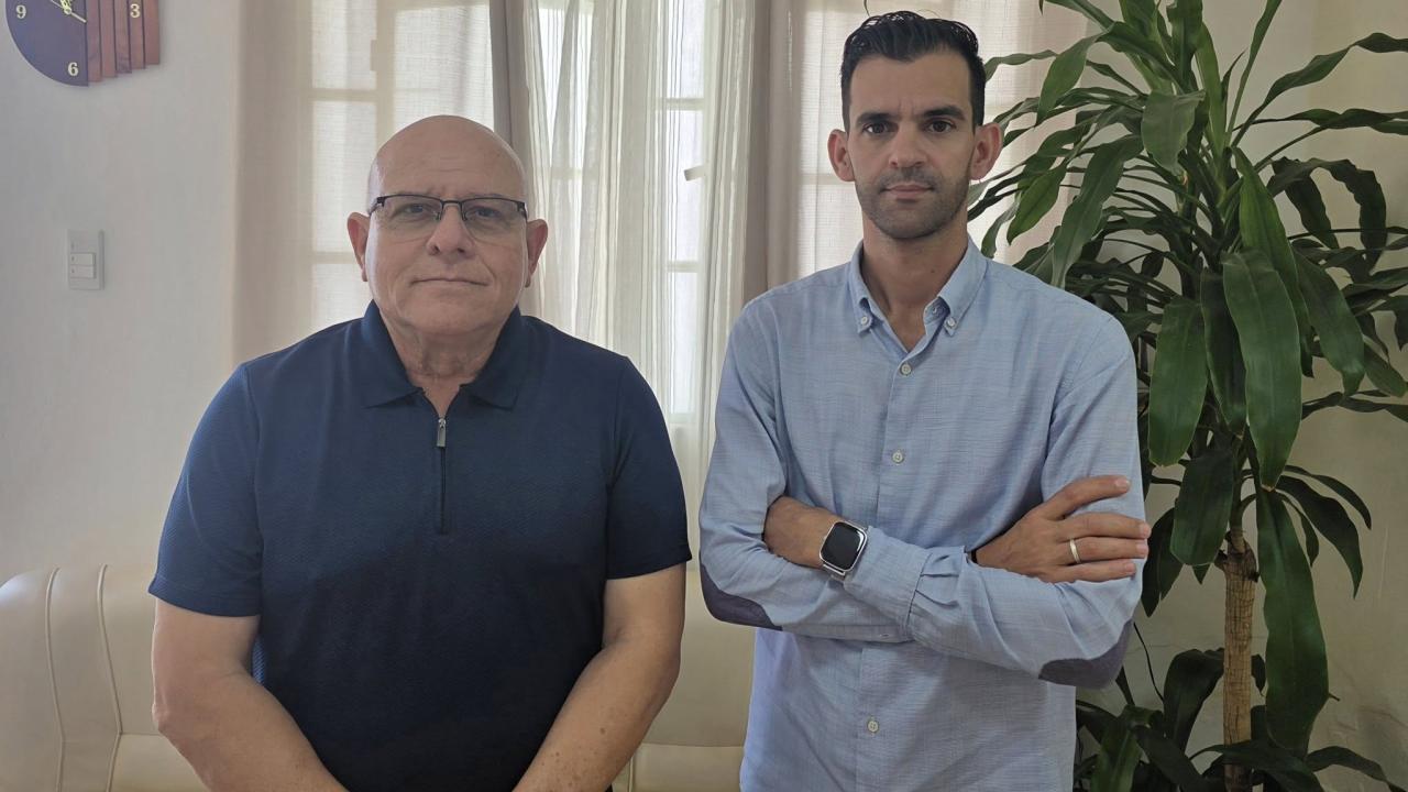 Dagoberto Valdés (izq.) y Yoandy Izquierdo. 