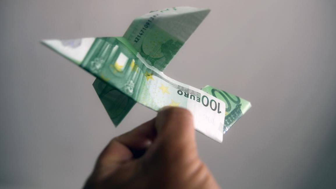 Un billete de 100 euros.