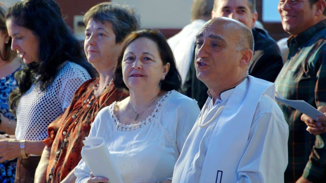 Caridad Diego Bello, jefa de la Oficina de Asuntos Religiosos del PCC, junto a Joel Ortega Dopico, presidente del Consejo de Iglesias de Cuba.
