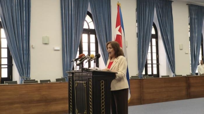 Ana María Mari Machado en la Asamblea Nacional del Poder Popular.
