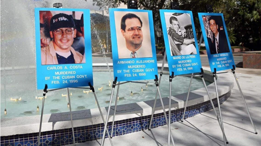 Fotos de los miembros de Hermanos al Rescate abatidos por el régimen de Cuba. 