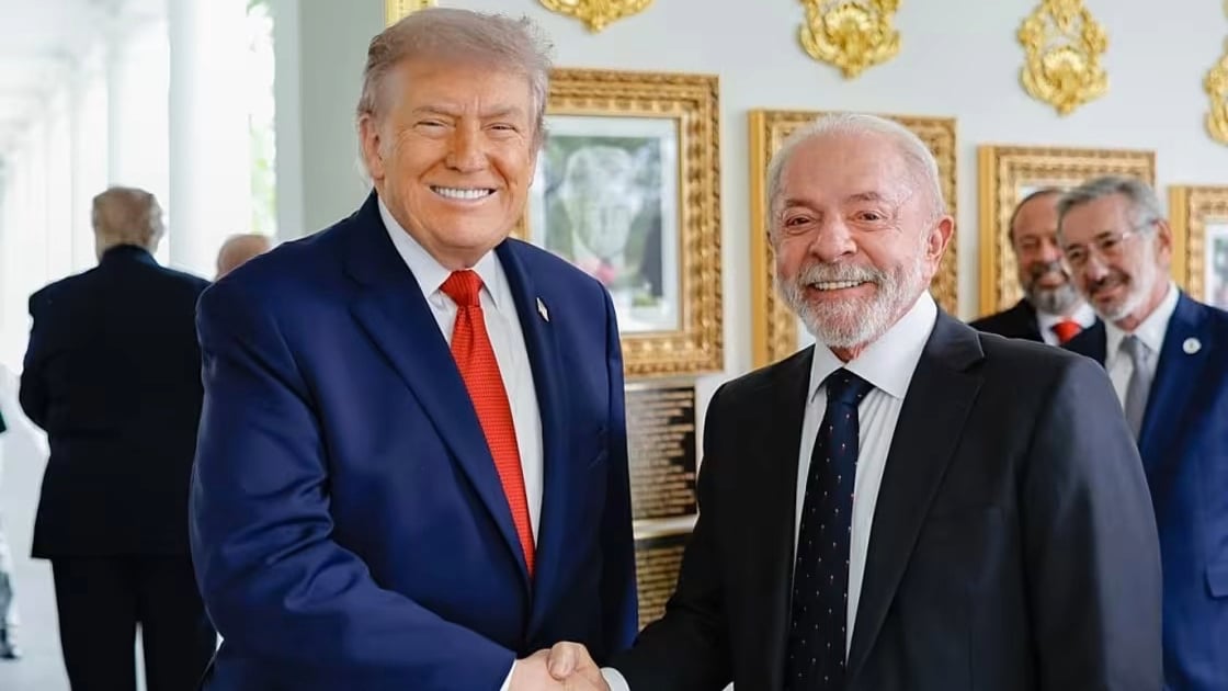Donald Trump y Lula da Silva en la Casa Blanca.