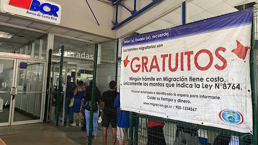 Complejo Fronterizo Peñas Blancas, en la frontera de Costa Rica con Nicaragua.