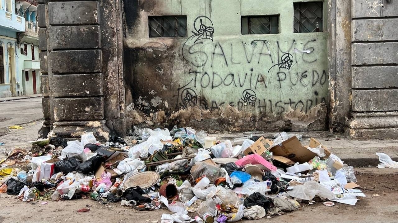 Un grafiti en La Habana.