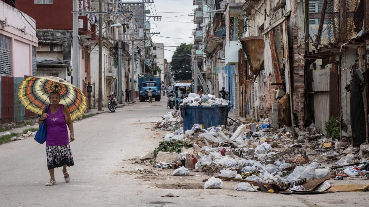 Una calle de La Habana.