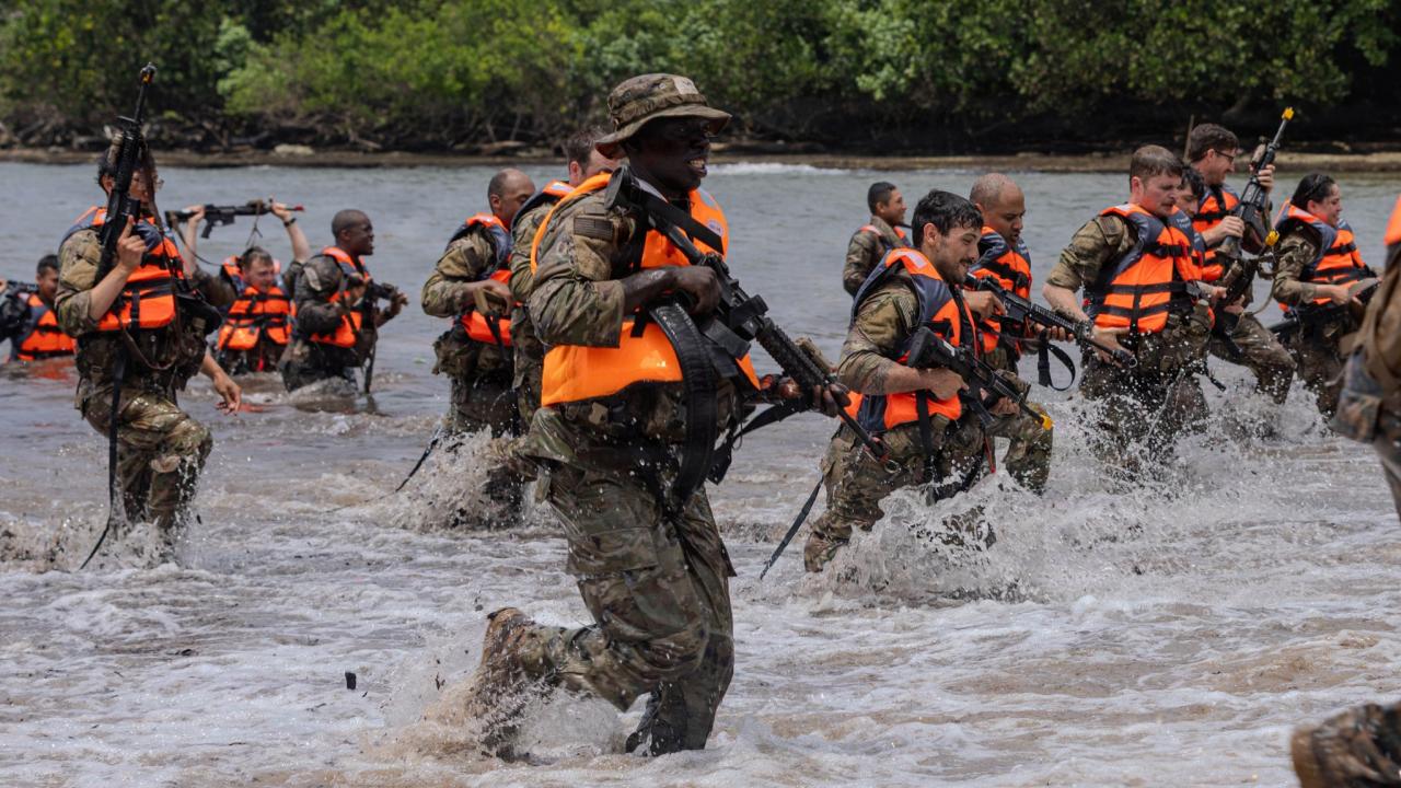 Entrenamiento de militares del Comando Sur de EEUU.