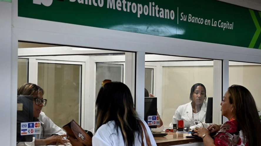 Una sucursal del Banco Metropolitano. 