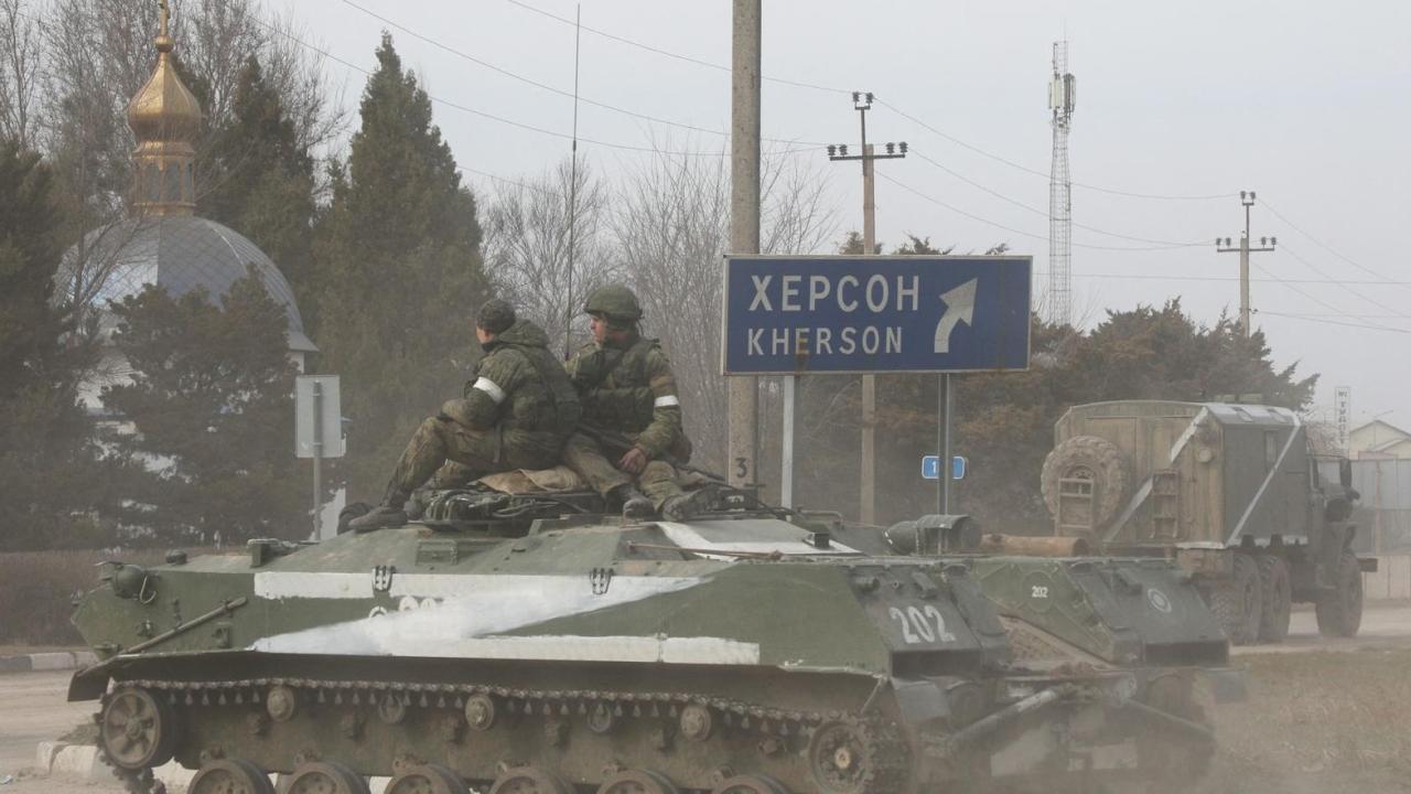 Tropas de Rusia en Ucrania en 2022.
