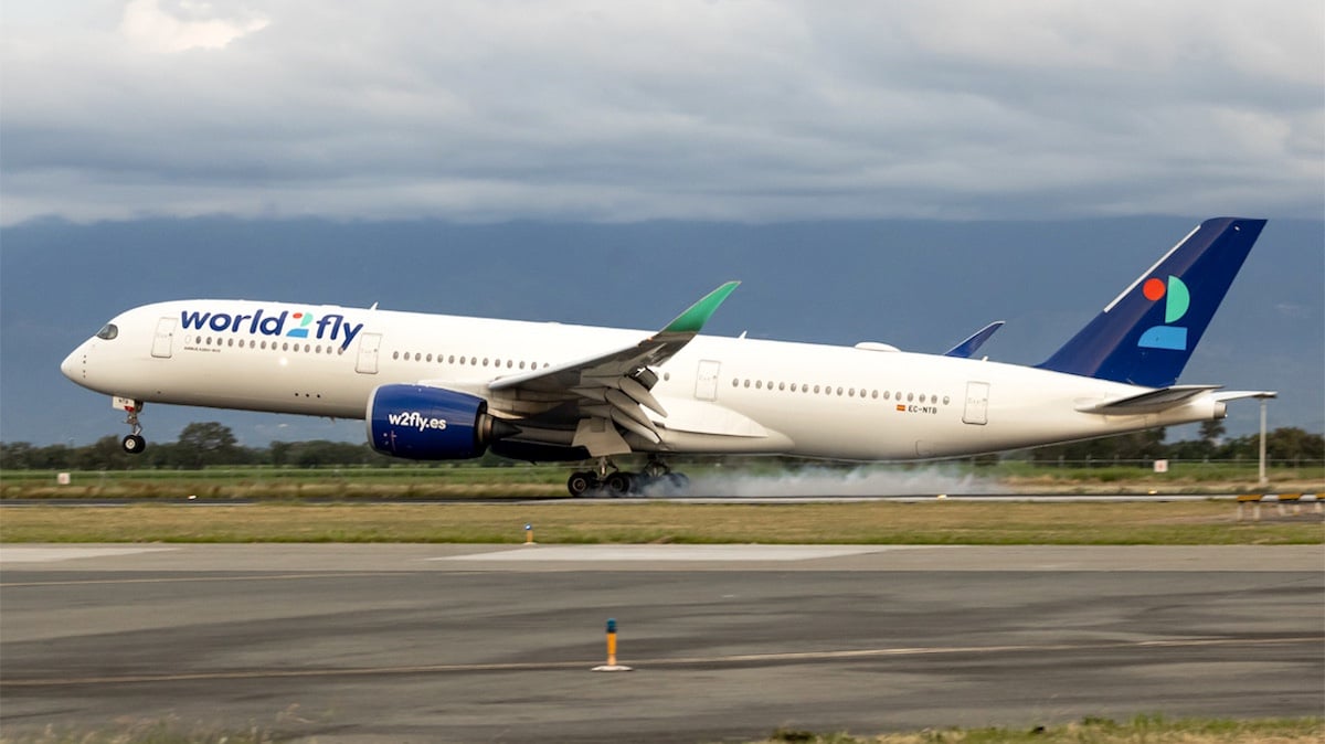 Avión de World2Fly.