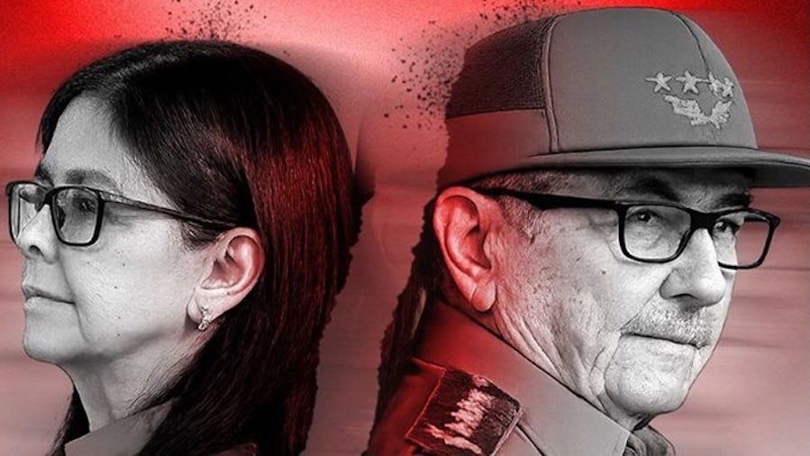 Delcy Rodríguez y Raúl Castro.