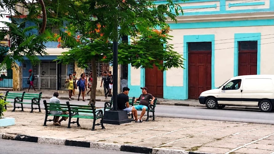Una calle de Santiago de Cuba.