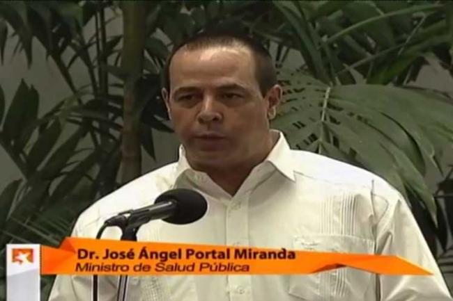 José Ángel Portal Miranda, ministro de Salud Pública.