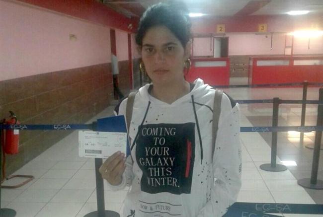 Sissi Abascal, una de las activistas a las que el régimen impidió viajar. 
