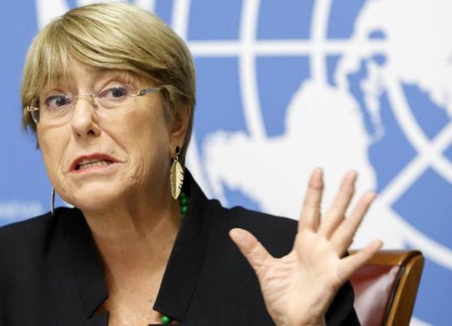 Michelle Bachelet, alta comisionada de Naciones Unidas para los Derechos Humanos.