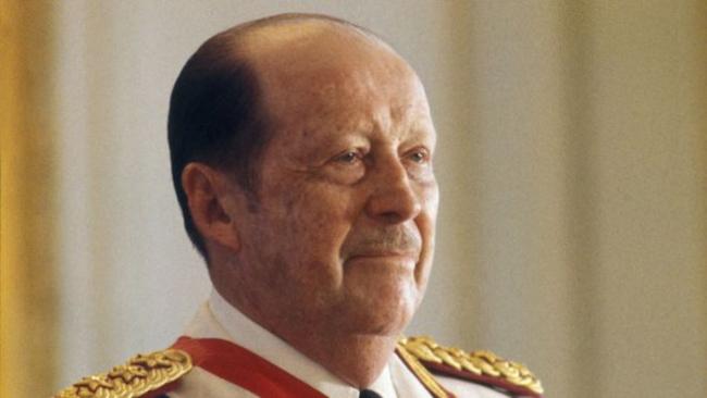 El dictador Alfredo Stroessner.