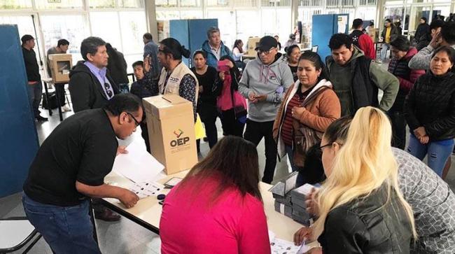 Elecciones en Bolivia.