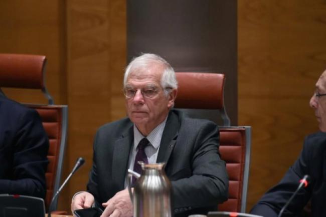 Josep Borrell en el Senado este martes. 