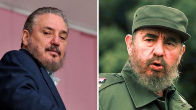 Fidel Castro Díaz-Balart y su padre, el dictador Fidel Castro.