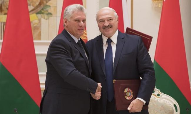 Díaz-Canel y Lukashenko firman una Declaración Conjunta entre La Habana y Minsk.