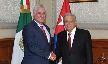 Díaz-Canel y López Obrador.